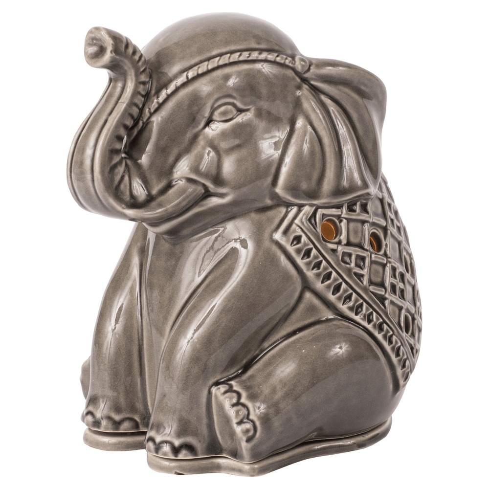 Better Homes & Gardens Wax Warmer Unisex Full Size Gray Exc Elephant Ceramic